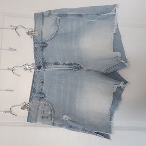 Terra & Sky raw hem Jean Shorts Size 18W